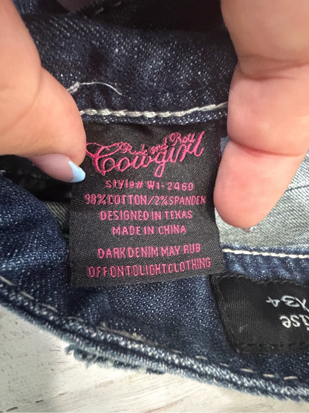 Rock & Roll Cowgirl Mid Rise Bootcut Jeans – Size 33 - Picture 5 of 8